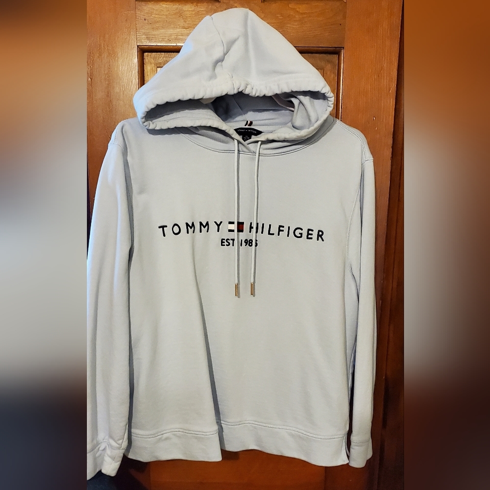 Tommy Hilfiger light blue hoodie size xl